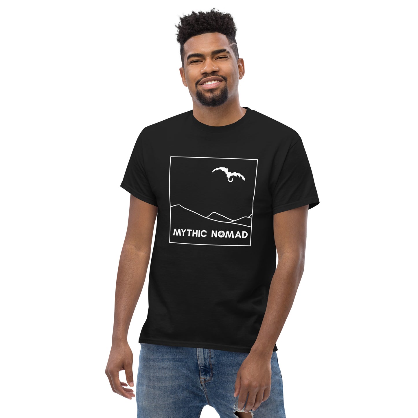 Classic Mythic Nomad Dragon Tee | White Art