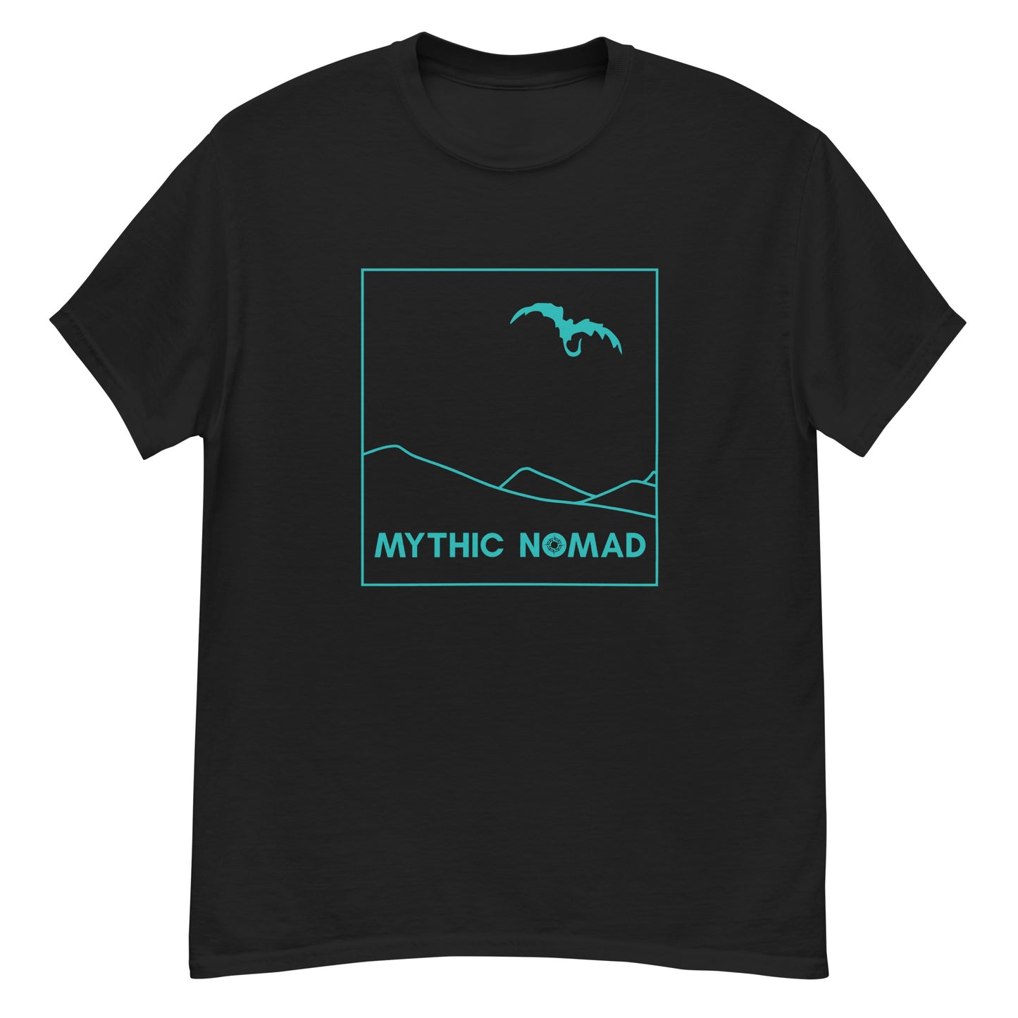 Classic Mythic Nomad Dragon Tee | Teal Art