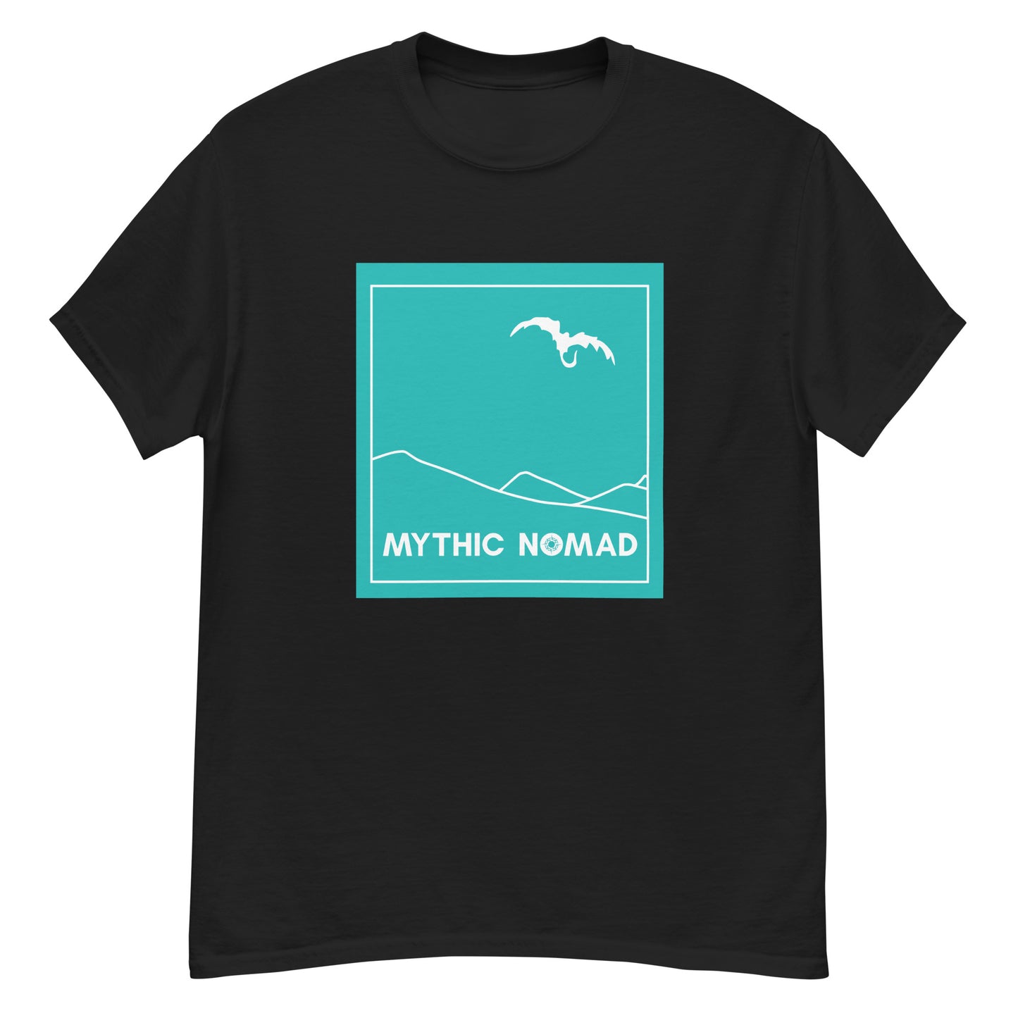 Mythic Nomad Dragon Block T Shirt