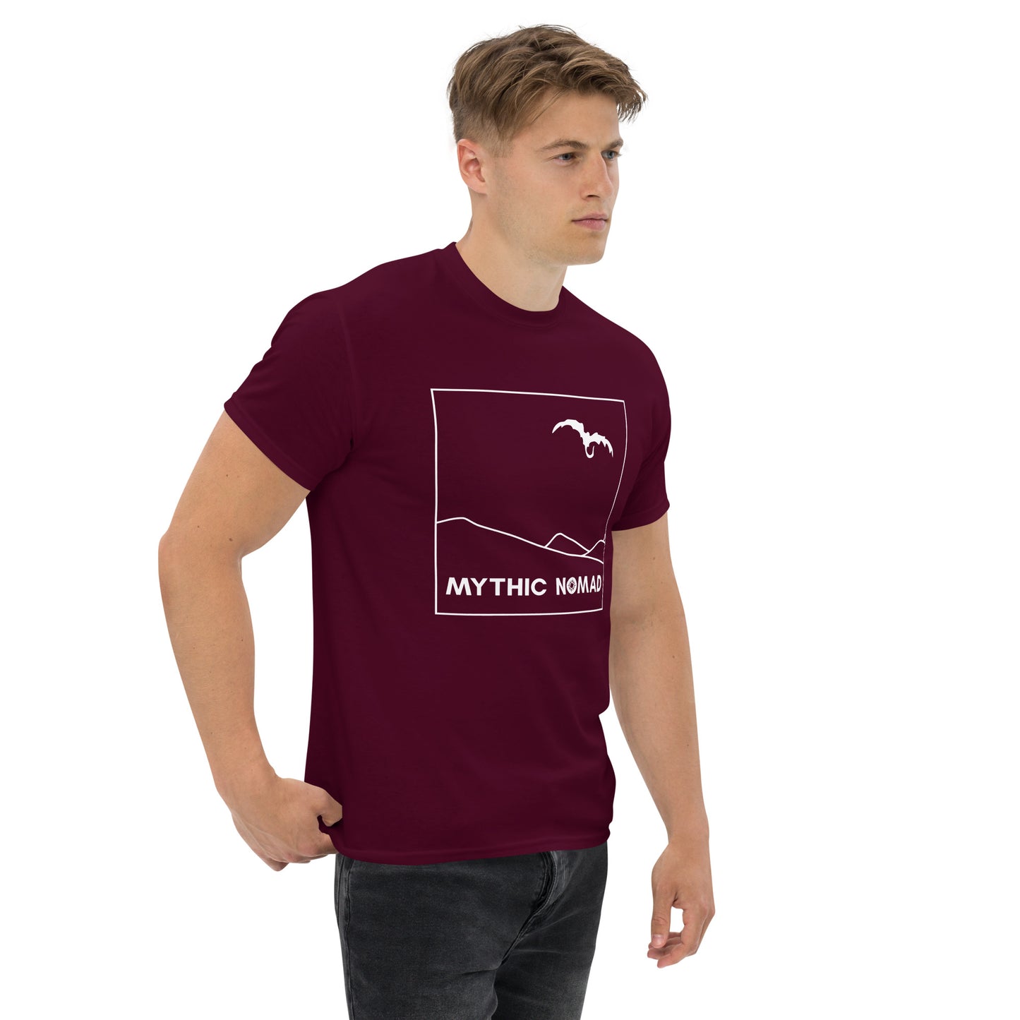 Classic Mythic Nomad Dragon Tee | White Art