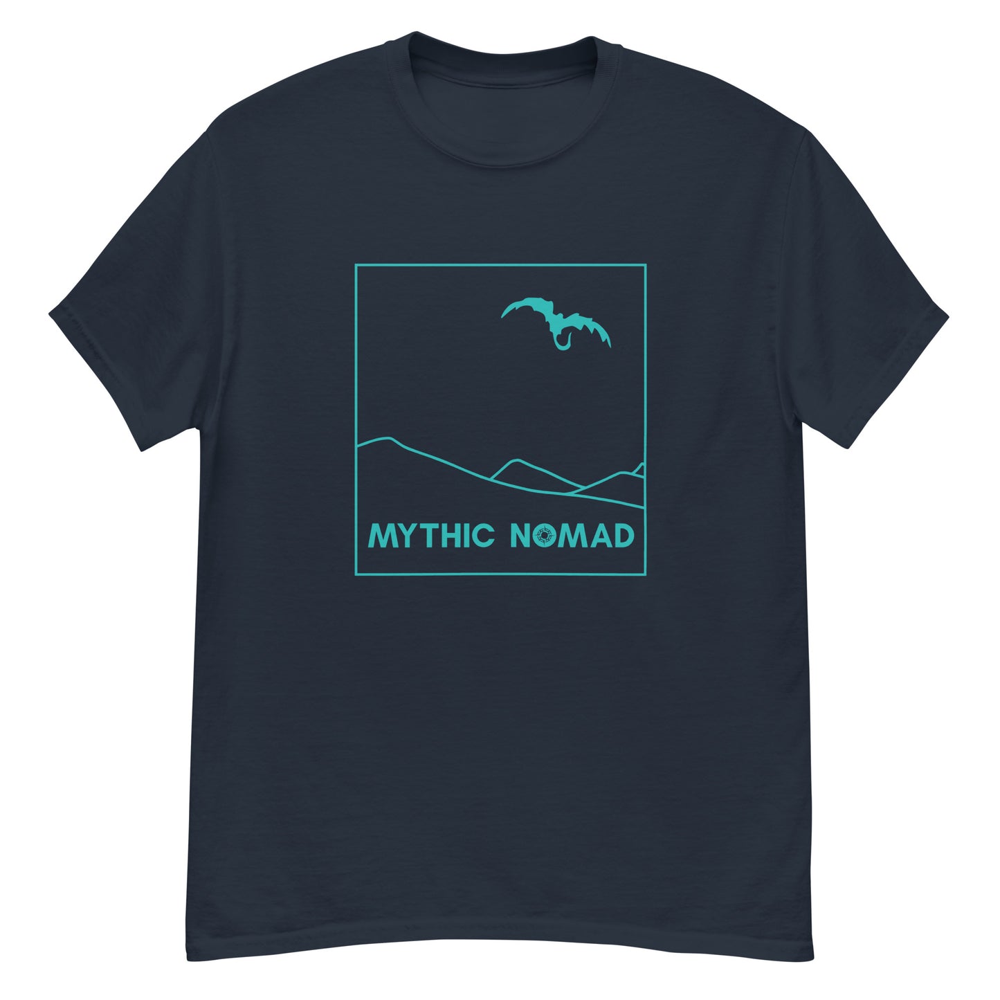 Classic Mythic Nomad Dragon Tee | Teal Art