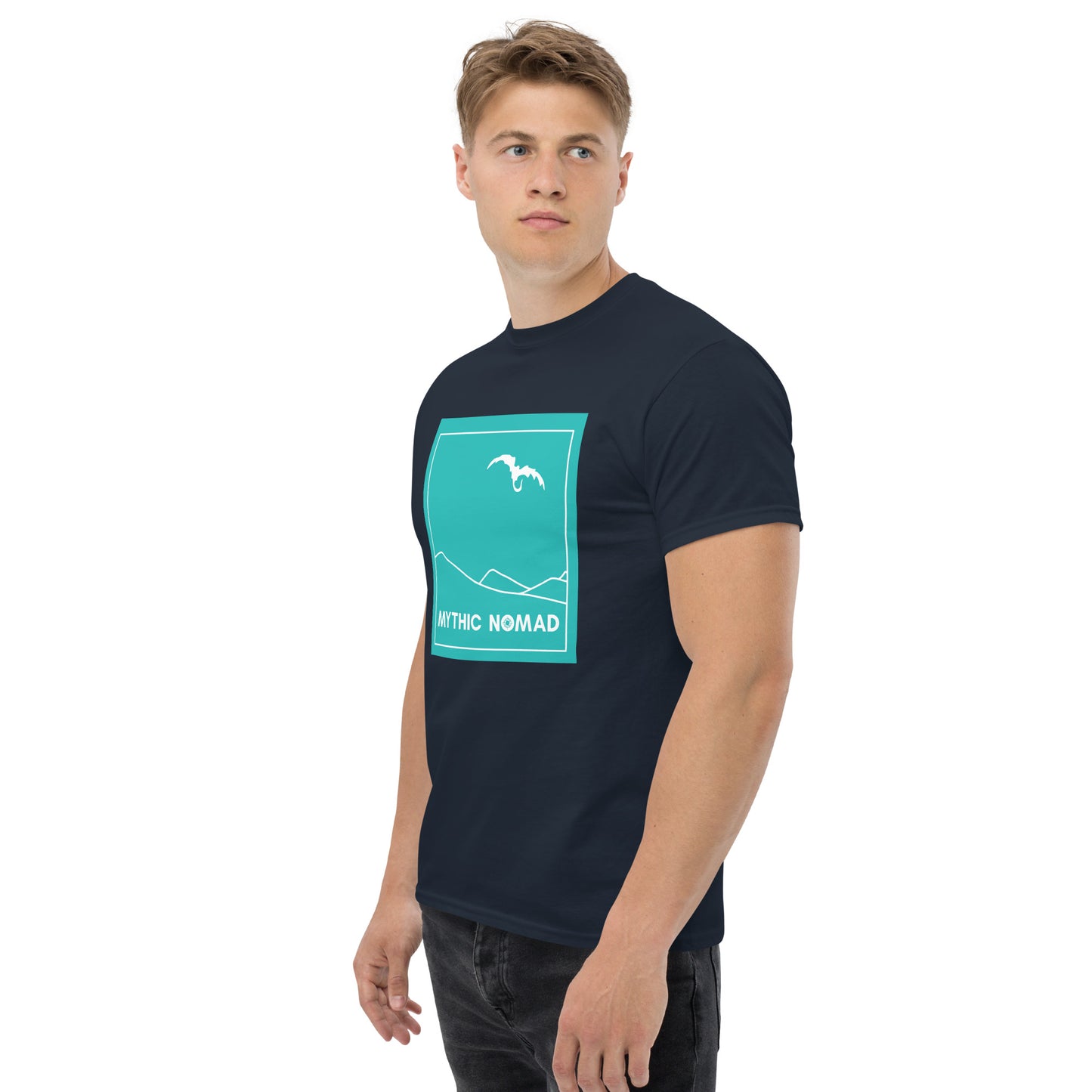 Mythic Nomad Dragon Block T Shirt