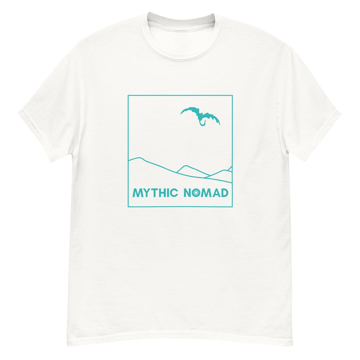 Classic Mythic Nomad Dragon Tee | Teal Art