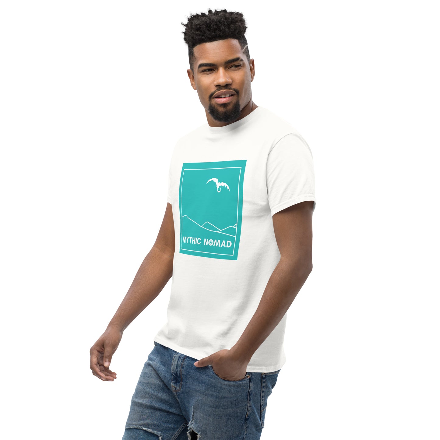 Mythic Nomad Dragon Block T Shirt